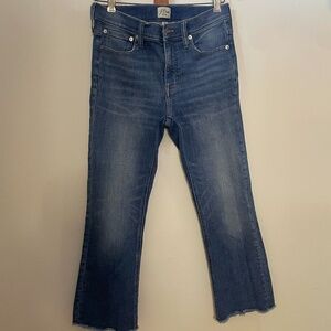 J Crew 9" Billie Demi Boot Crop Medium Wash Size 28